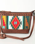 American Darling Saddle Blanket Genuine Leather Women Bag Western Handbag Purse