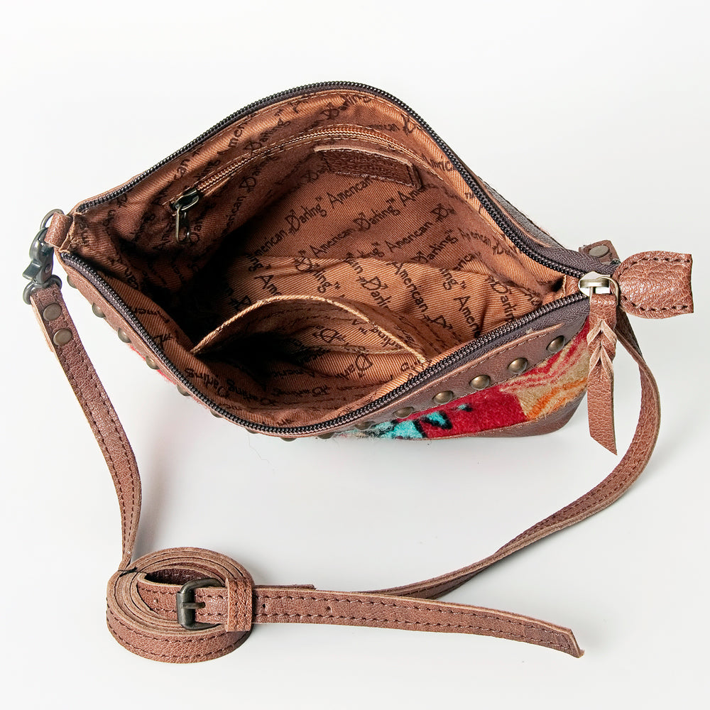 American Darling Saddle Blanket Genuine Leather Women Bag Western Handbag Purse