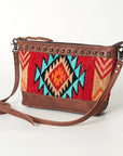 American Darling Saddle Blanket Genuine Leather Women Bag Western Handbag Purse