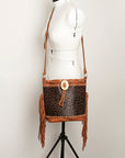 American Darling Bucket Hair On Genuine Leather Women Bag Western Handbag Purse