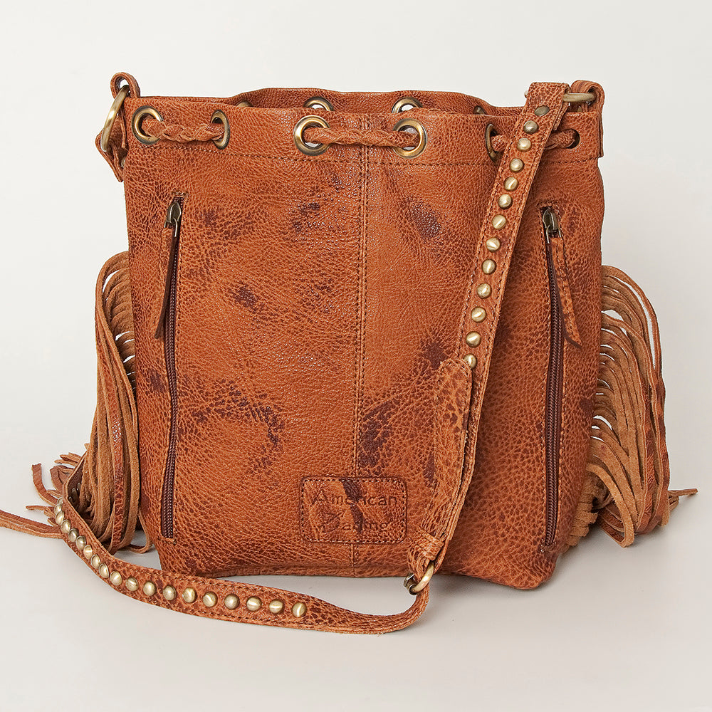 American Darling Bucket Hair On Genuine Leather Women Bag Western Handbag Purse
