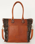 American Darling Tote Hand Tooled Hair On Genuine Leather Women Bag Western Handbag Purse