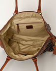 American Darling Tote Hand Tooled Hair On Genuine Leather Women Bag Western Handbag Purse