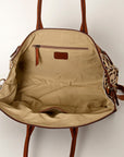 American Darling Duffel Hand Tooled Hair On Genuine Leather Women Bag Western Handbag Purse