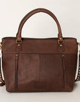 American Darling Tote Hand Tooled Hair On Genuine Leather Women Bag Western Handbag Purse