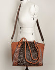 American Darling Tote Hand Tooled Genuine Leather Women Bag Western Handbag Purse