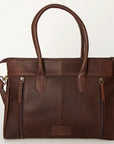 American Darling Tote Hand Tooled Hair On Genuine Leather Women Bag Western Handbag Purse