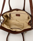 American Darling Tote Hand Tooled Hair On Genuine Leather Women Bag Western Handbag Purse