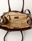 American Darling Tote Hand Tooled Hair On Genuine Leather Women Bag Western Handbag Purse