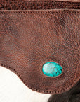 American Darling Large Crossbody Hand Tooled Hair On Genuine Leather Women Bag Western Handbag Purse