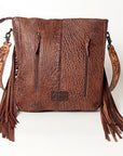 American Darling Large Crossbody Hand Tooled Hair On Genuine Leather Women Bag Western Handbag Purse