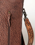 American Darling Large Crossbody Hand Tooled Hair On Genuine Leather Women Bag Western Handbag Purse