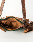 ADBGS192K American Darling Hand Tooled Hair On Genuine Leather Women Bag Western Handbag Purse