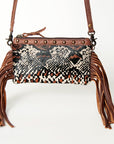 American Darling Small Crossbody Hair On Genuine Leather Women Bag Western Handbag Purse