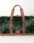 American Darling ADBGS174B Duffel Hair On Genuine Leather women bag western handbag purse