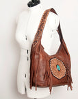 American Darling ADBGA219A Tote Hand Tooled Genuine Leather women bag western handbag purse