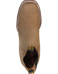 El General Square Toe Ankle Boot - Nobuck Brown 126198