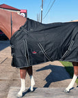 Hilason 600D Winter Waterproof Miniature Horse Turnout Blanket Black