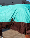 Hilason 1200D Turnout Light Winter Waterproof Rain Sheet Horse Sheet Black