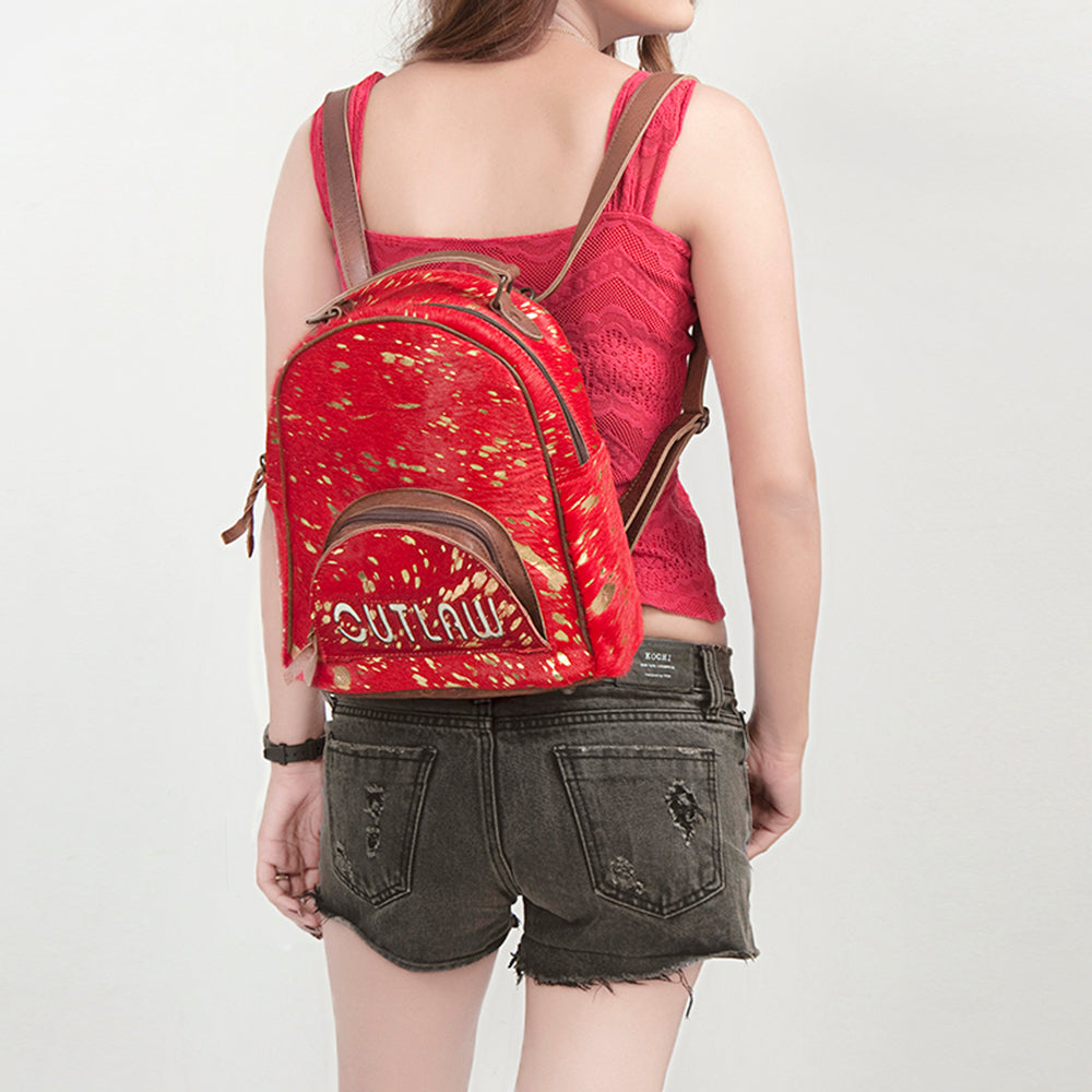 American Darling Hand Tooled Hair On Genuine Leather Women Bag Western Handbag Purse