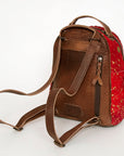 American Darling Hand Tooled Hair On Genuine Leather Women Bag Western Handbag Purse