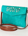 American Darling ADBGS178L Envelope Hair On Genuine Leather women bag western handbag purse