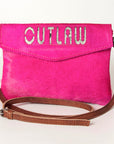 American Darling ADBGS178M Envelope Hair On Genuine Leather women bag western handbag purse