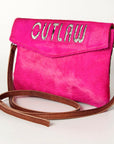 American Darling ADBGS178M Envelope Hair On Genuine Leather women bag western handbag purse