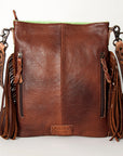 American Darling ADBGS192N Messenger Hair On Genuine Leather women bag western handbag purse