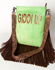 American Darling ADBGS192N Messenger Hair On Genuine Leather women bag western handbag purse