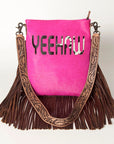 American Darling ADBGS192P Messenger Hair On Genuine Leather women bag western handbag purse
