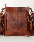 American Darling ADBGS192P Messenger Hair On Genuine Leather women bag western handbag purse