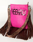 American Darling ADBGS192P Messenger Hair On Genuine Leather women bag western handbag purse