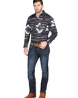 El Norteño Skinny Stretch Denim Pants In Dark Blue 126635
