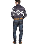 El Norteño Skinny Stretch Denim Pants In Dark Blue 126635