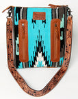 American Darling CROSS BODY I Hand Tooled Hair-on Genuine Leather women bag western handbag purse