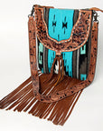 American Darling CROSS BODY I Hand Tooled Hair-on Genuine Leather women bag western handbag purse