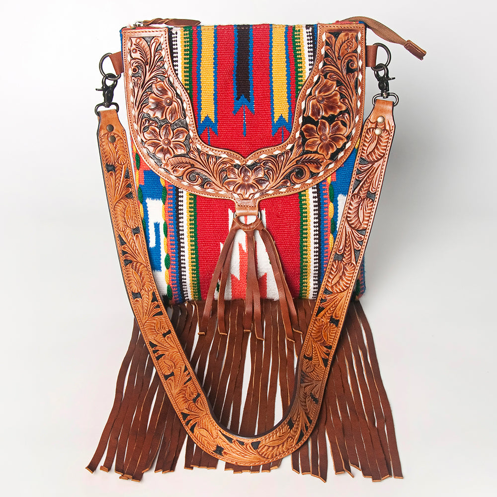American Darling CROSS BODY I Hand Tooled Hair-on Genuine Leather women bag western handbag purse
