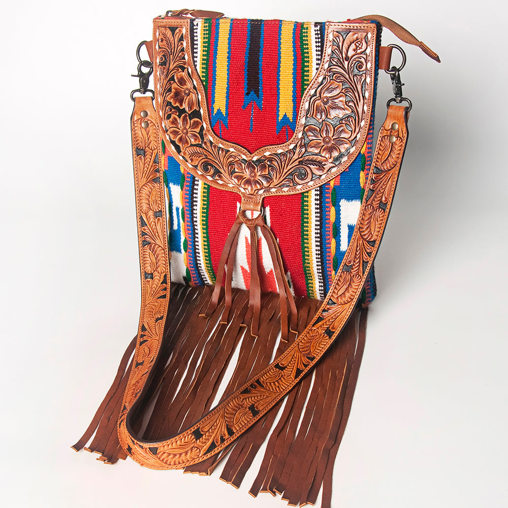American Darling CROSS BODY I Hand Tooled Hair-on Genuine Leather women bag western handbag purse