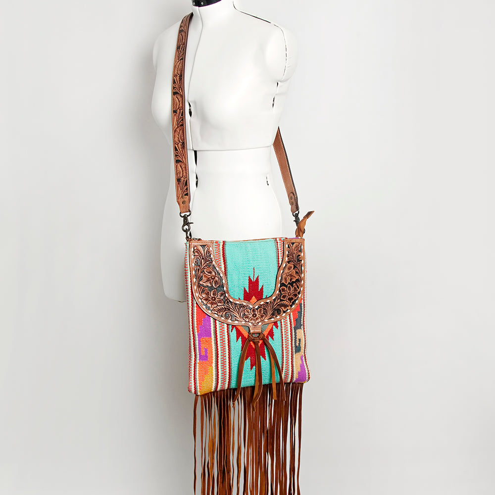 American Darling CROSS BODY I Hand Tooled Hair-on Genuine Leather women bag western handbag purse