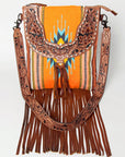 American Darling CROSS BODY I Hand Tooled Hair-on Genuine Leather women bag western handbag purse