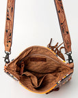 American Darling CROSS BODY I Hand Tooled Hair-on Genuine Leather women bag western handbag purse