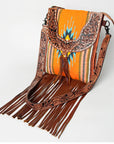 American Darling CROSS BODY I Hand Tooled Hair-on Genuine Leather women bag western handbag purse