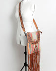American Darling CROSS BODY I Hand Tooled Hair-on Genuine Leather women bag western handbag purse
