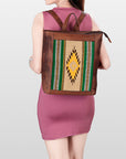 American Darling Saddle Blanket Genuine Leather Women Bag Western Handbag Purse