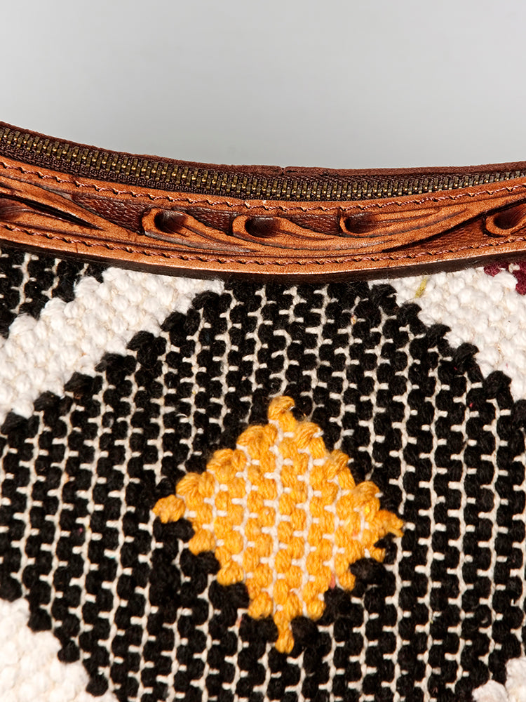 American Darling HOBO Hand Tooled Hair-on Genuine Leather women bag western handbag purse