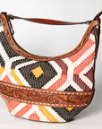 American Darling HOBO Hand Tooled Hair-on Genuine Leather women bag western handbag purse