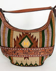 American Darling HOBO Hand Tooled Hair-on Genuine Leather women bag western handbag purse