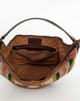 American Darling HOBO Hand Tooled Hair-on Genuine Leather women bag western handbag purse