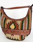 American Darling HOBO Hand Tooled Hair-on Genuine Leather women bag western handbag purse
